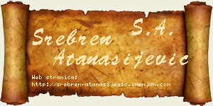 Srebren Atanasijević vizit kartica